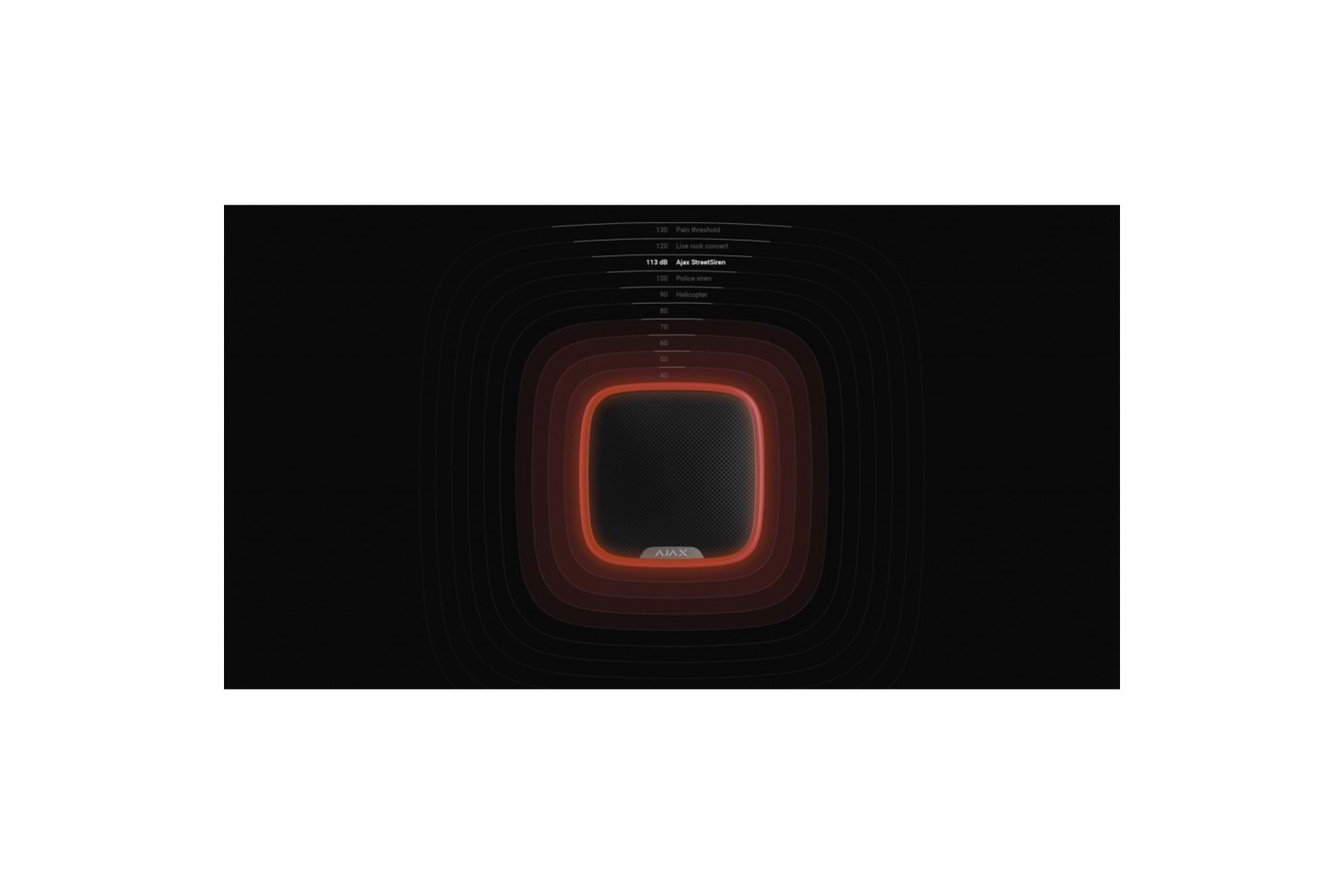 AJAX StreetSiren, Kablosuz, Harici Siren, SİYAH