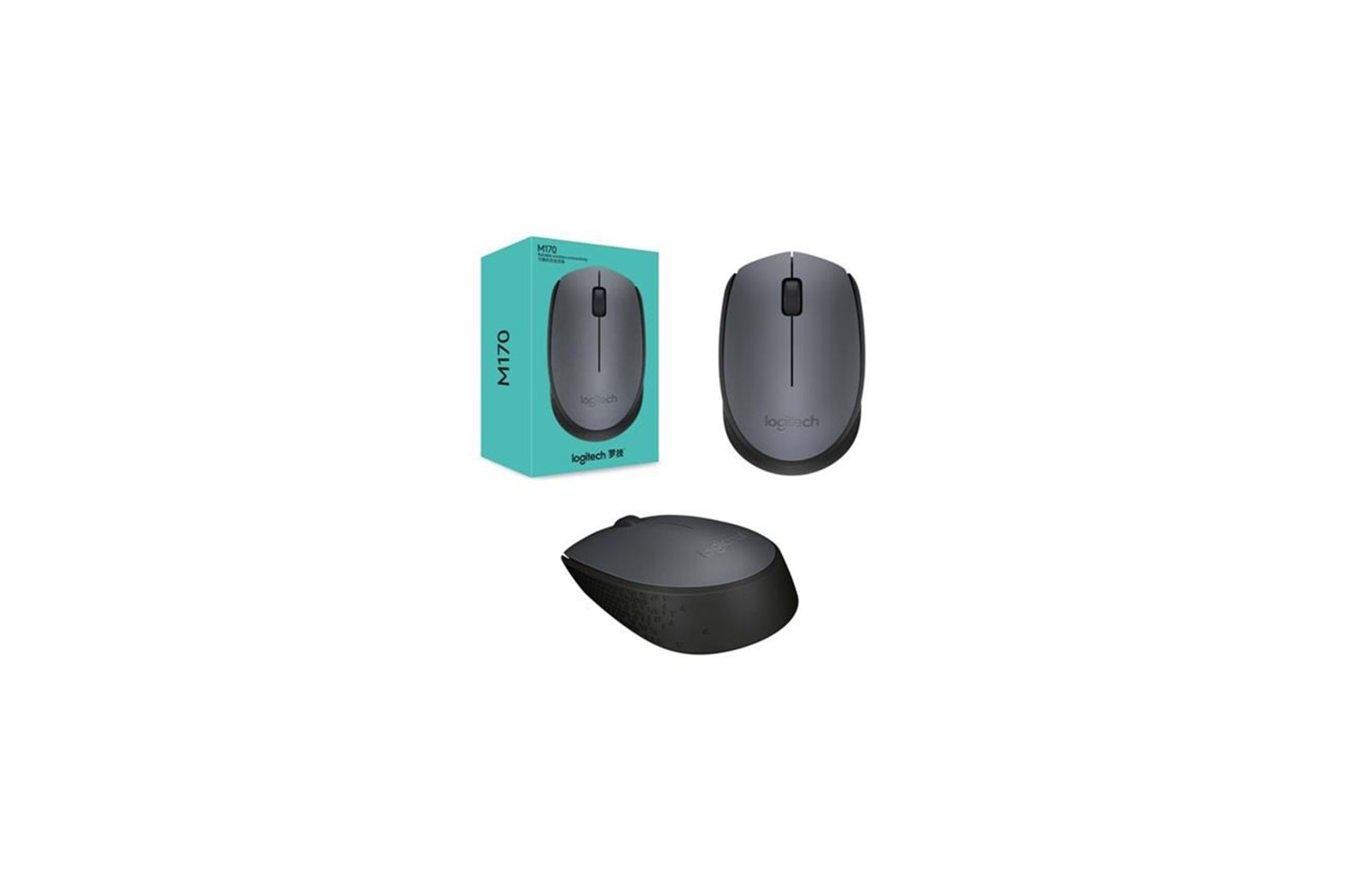 LOGITECH 910-004424, M171 Siyah, USB Nano 2,4G Kablosuz, 1000dpi, Optik, 3 Tuşlu, 12ay Pil Ömrü, Mouse