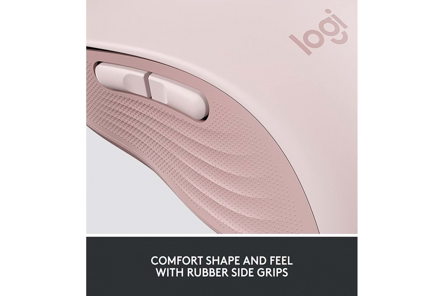 LOGITECH 910-006254, M650 Signature, Rose, Sağ El, USB Nano 2,4G Kablosuz, 4000dpi, Optik, 5 Tuşlu, 24ay Pil Ömrü, Sessiz Mouse