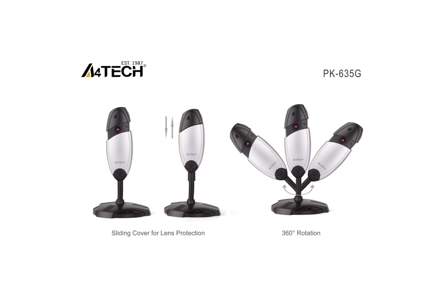 A4 TECH PK-635G 480P Dahili Mikrofonlu USB WEBCAM