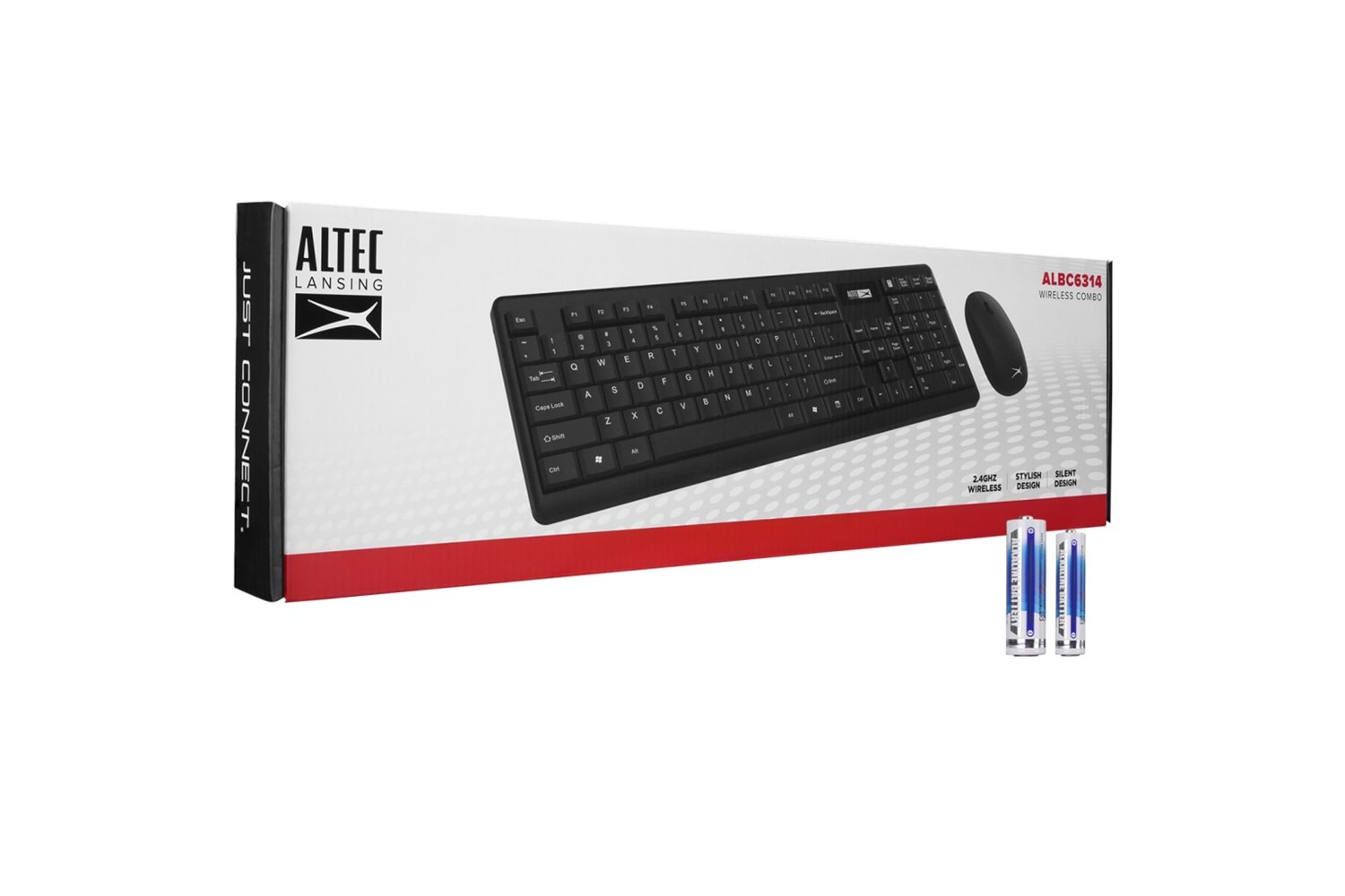 Altec Lansing ALBC6314, Siyah, Türkçe Q, Kablosuz, Klavye Mouse Set