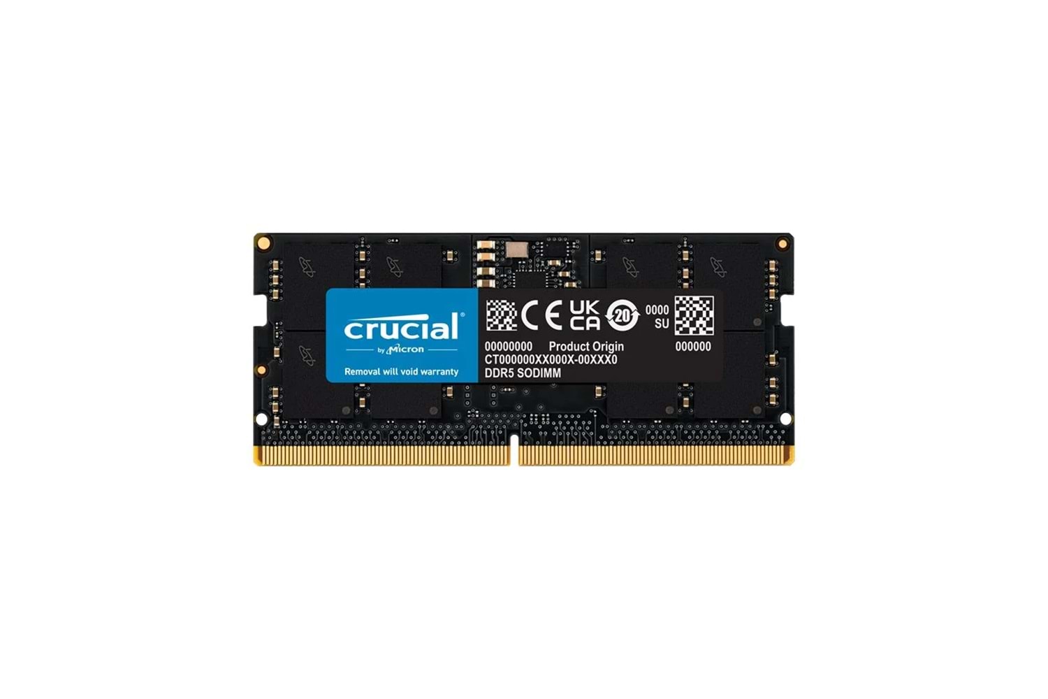 CRUCIAL CT16G52C42S5, 16Gb, 5200Mhz, DDR5 Notebook RAM, SODIMM CL42 1.1V (By Micron)