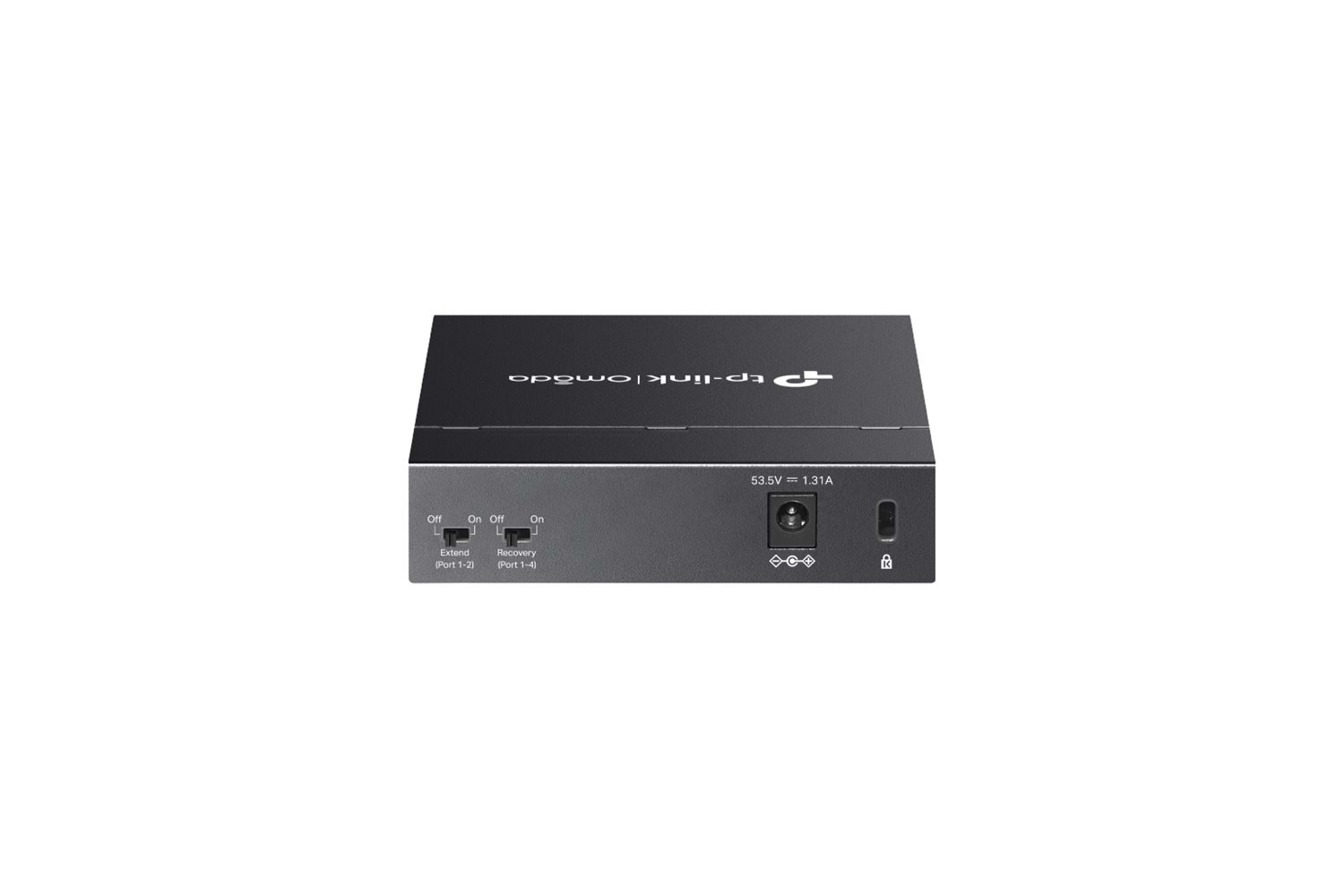 OMADA DS105GP, 5 Port Gigabit, 4 Port Gigabit PoE+, 65W, Yönetilemez, Masaüstü/Vesa Metal Kasa Sessiz Switch