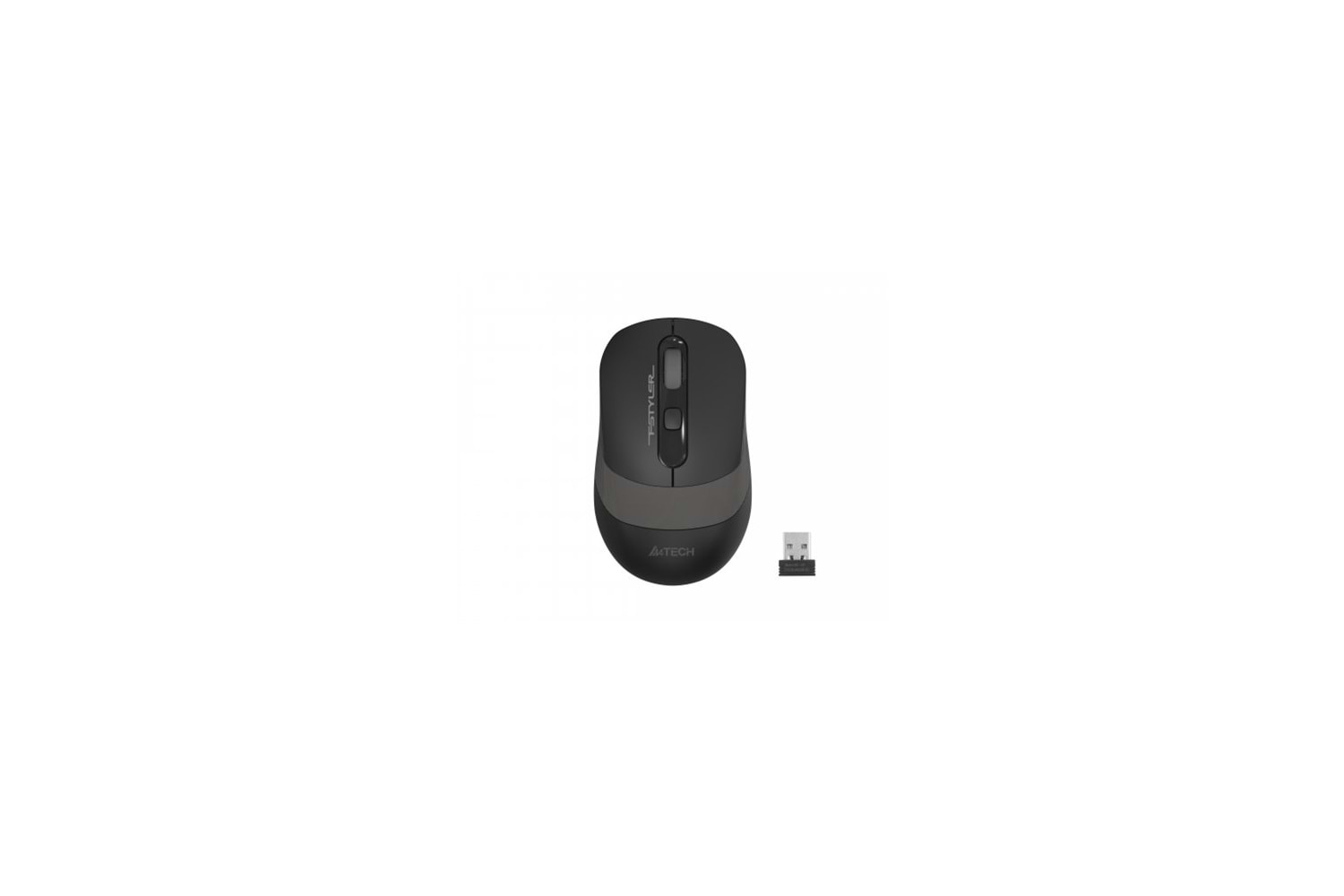 A4 TECH FG10S (Grey) SILENT FSTYLER 2,4Ghz Kablosuz Optik Mouse, 10-15Metre, 4 Buton, Nano Alıcı