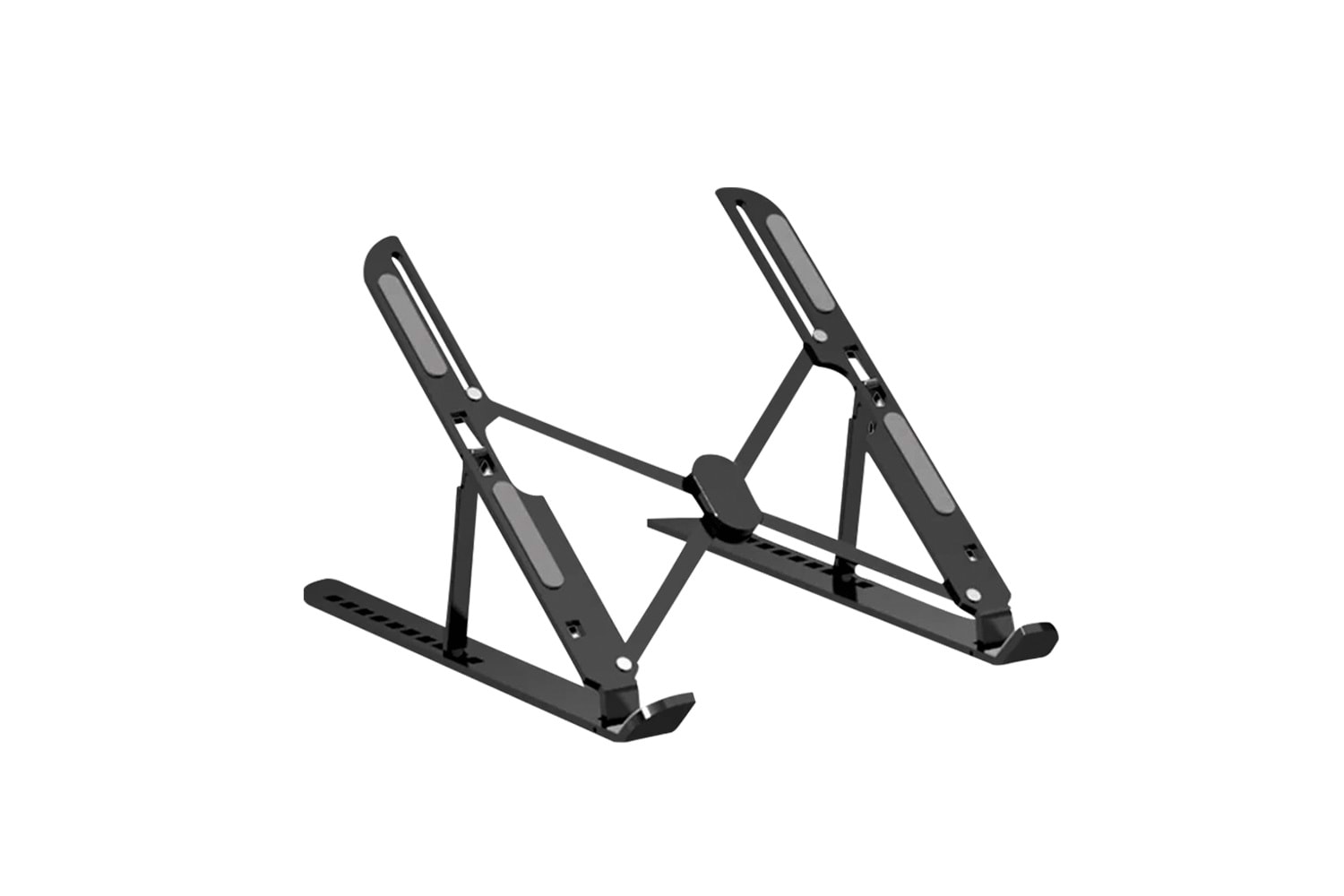 FRISBY FNC-5145ST, 10"-15.6" Taşınabilir, Katlanır, Notebook Standı, 10 Kademeli Ayarlanabilir Yükseklik, Alüminyum (Siyah)