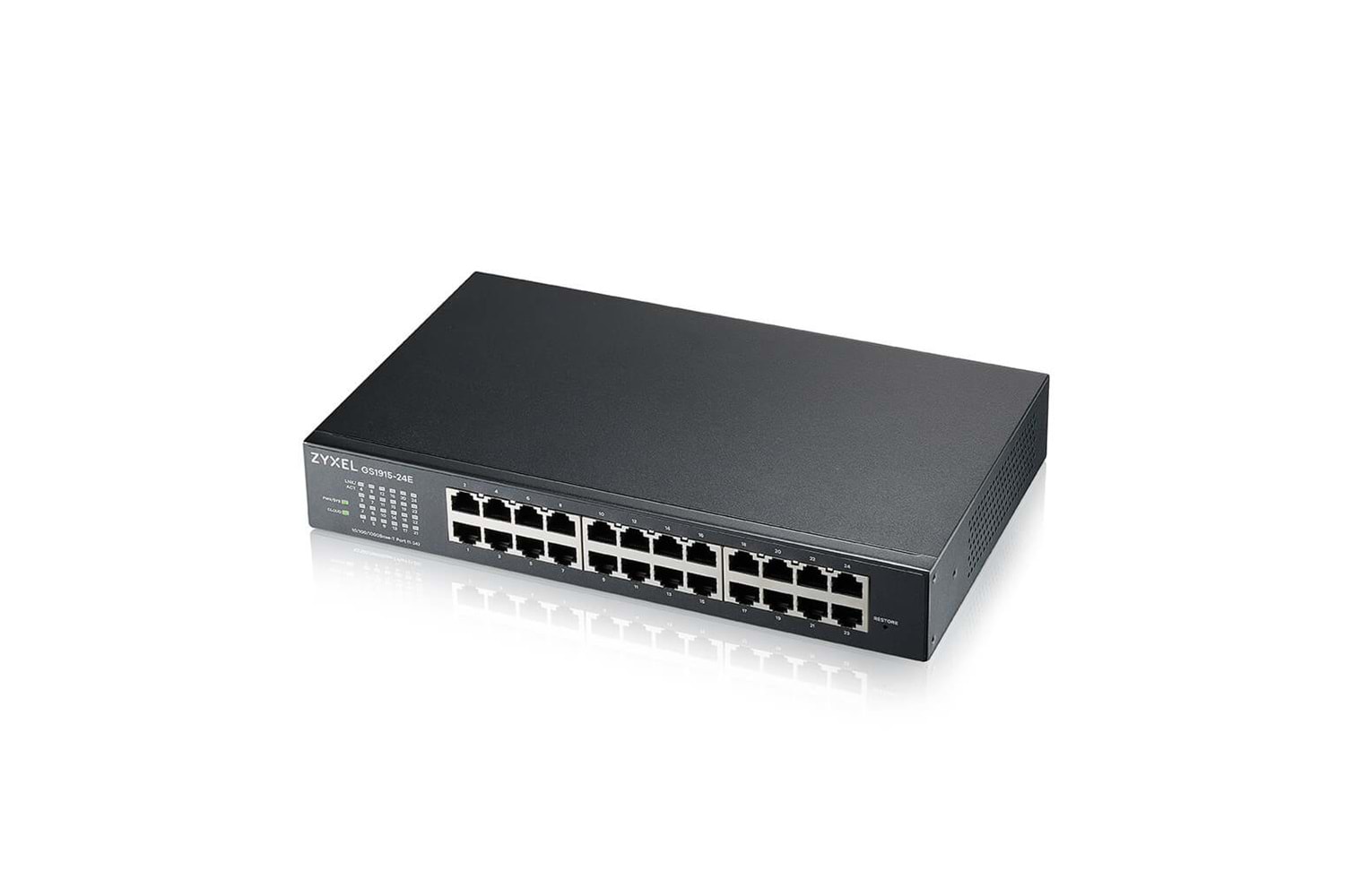 ZyXEL GS1915-24E, 24 Port, GigaBit, Yönetilebilir, Sessiz, Masaüstü Switch
