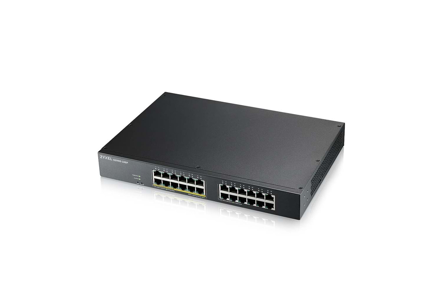 ZyXEL GS1915-24EP, 24 Port, GigaBit, 12 Port PoE, Yönetilebilir, Sessiz, Masaüstü Switch