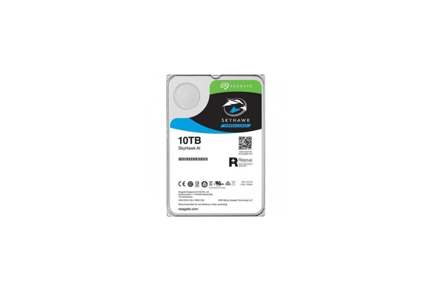 SEAGATE SKYHAWK AI, ST10000VE0008, 3.5", 10TB, 256Mb, 7200Rpm, Güvenlik, HDD