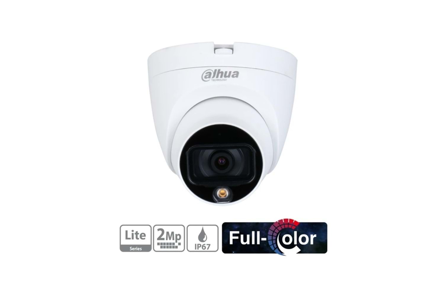 DAHUA HAC-HDW1209TLQ-LED-0280B, 2Mpix, 2.8mm Lens, 20 Mt Gece Görüşü, Full Color, 4 IN 1, Dome Kamera