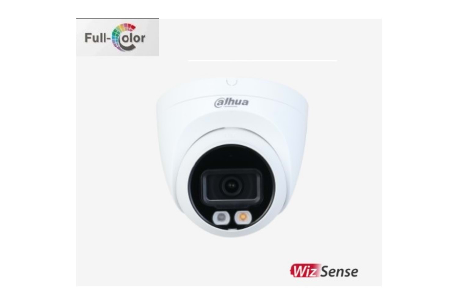 DAHUA IPC-HDW2249T-S-IL 2Mpix, Full Color, 2,8mm Lens,H265+, 30Mt Gece Görüşü, IP67, Dahili Mikrofon, PoE Dome IP Kamera
