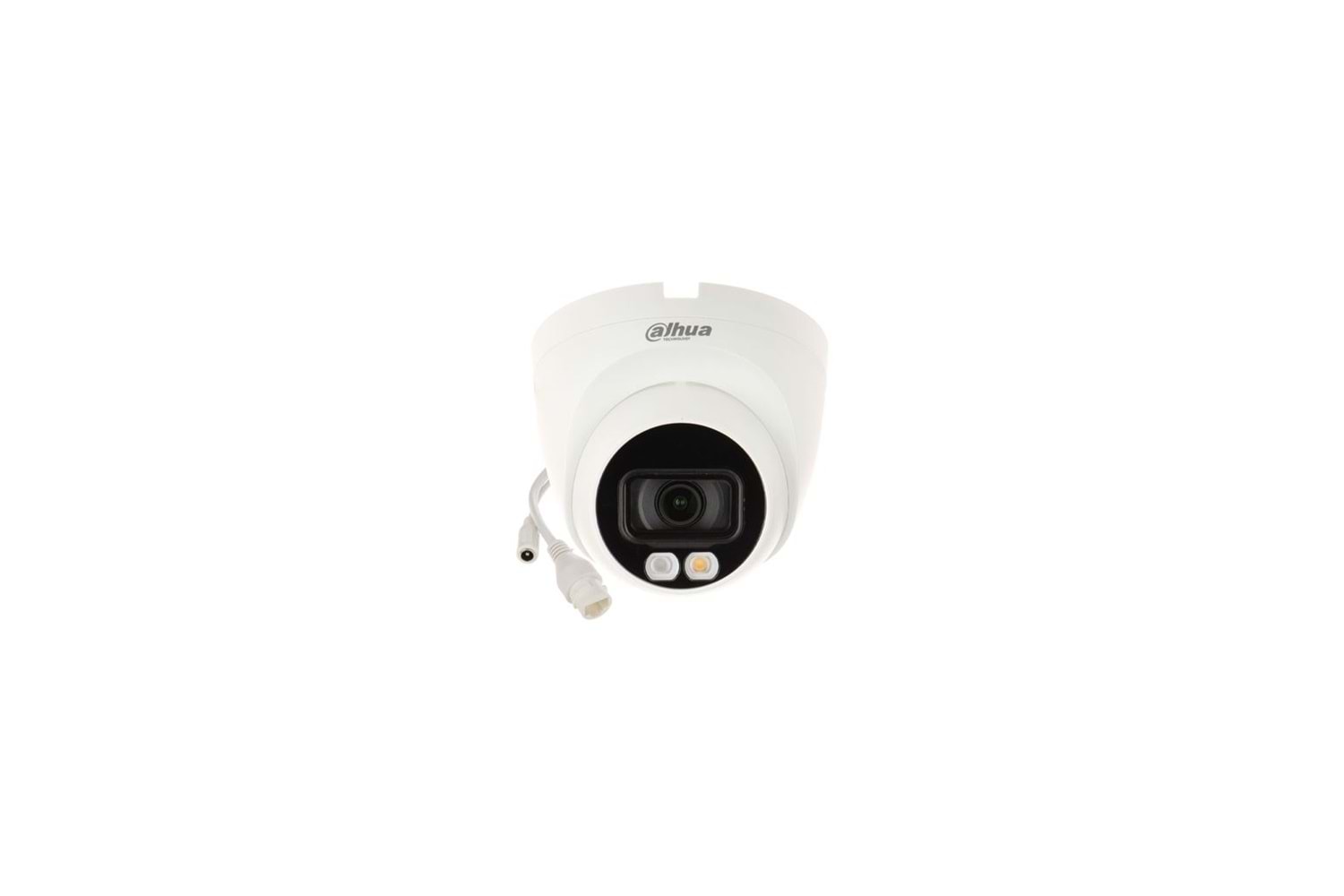 DAHUA IPC-HDW1249T-S-IL 2Mpix, 2,8mm Lens, SD Kart, Smart Dual Light, H265+, 30Mt Gece Görüşü, Dahili Mikrofon, IP67, PoE Dome IP Kamera