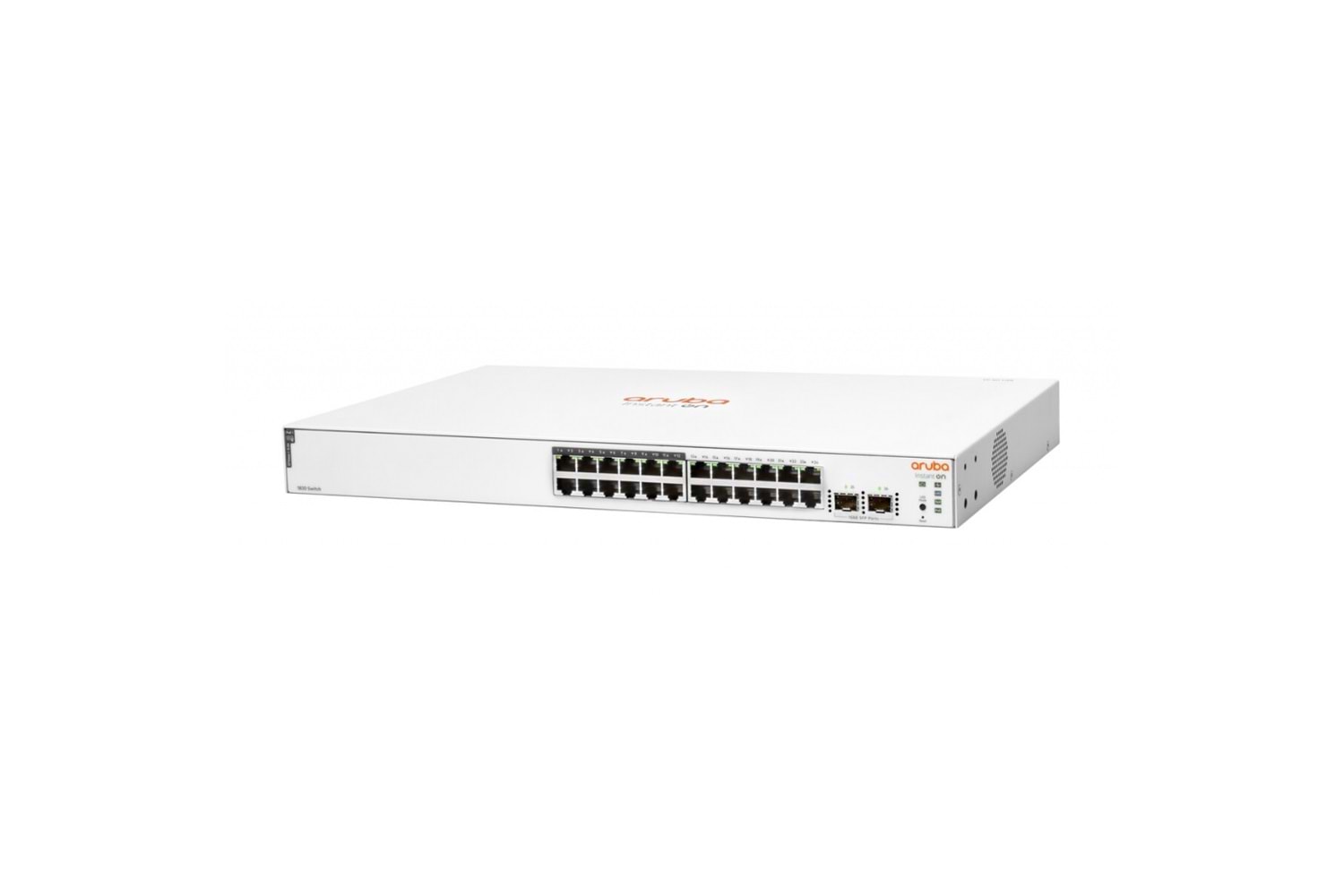HP Aruba Instant On, JL813A, 1830-24G, 24Port, GigaBit, 12 Port PoE 195W, 2 Port Gigabit SFP, Yönetilebilir, Rack Mount Switch