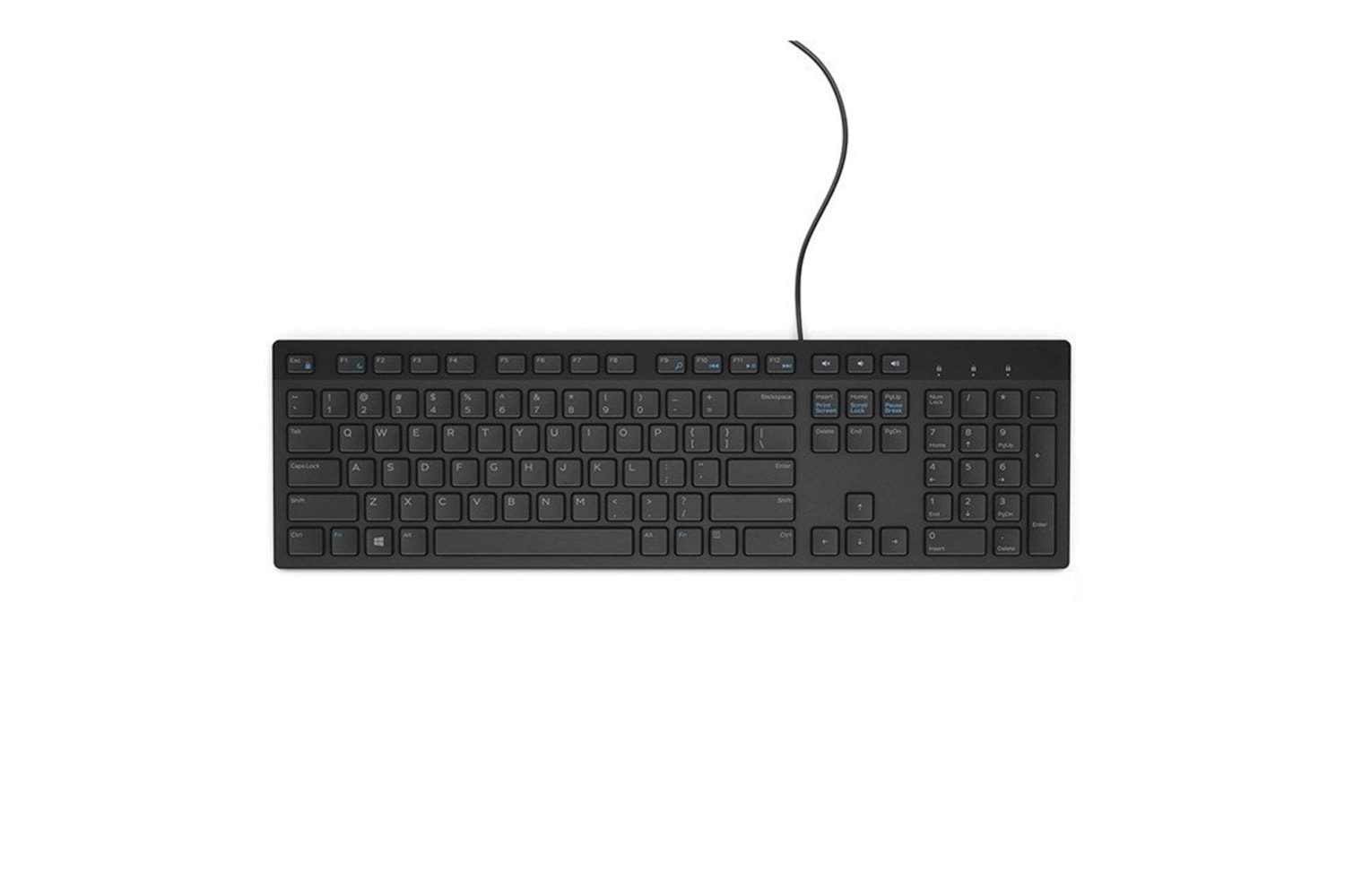 DELL KB216-BK-INT, Siyah, USB Kablolu, İngilizce, Multimedya KLAVYE