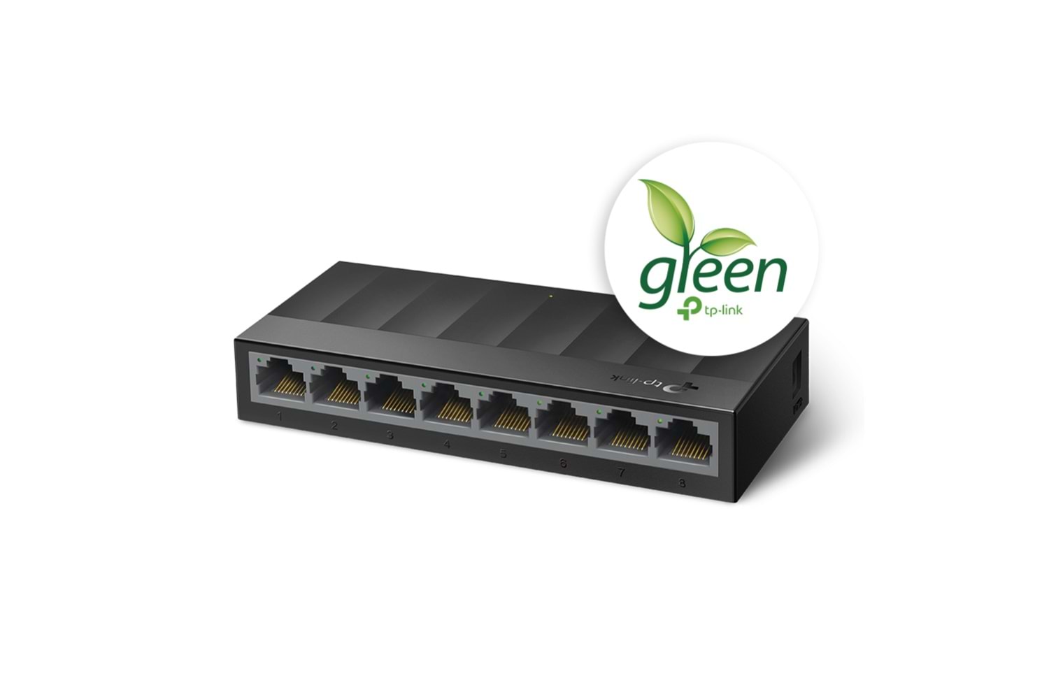 TP-LINK LS1008G, Green Tech, 8 Port GigaBit, Yönetilemez, Masaüstü Switch