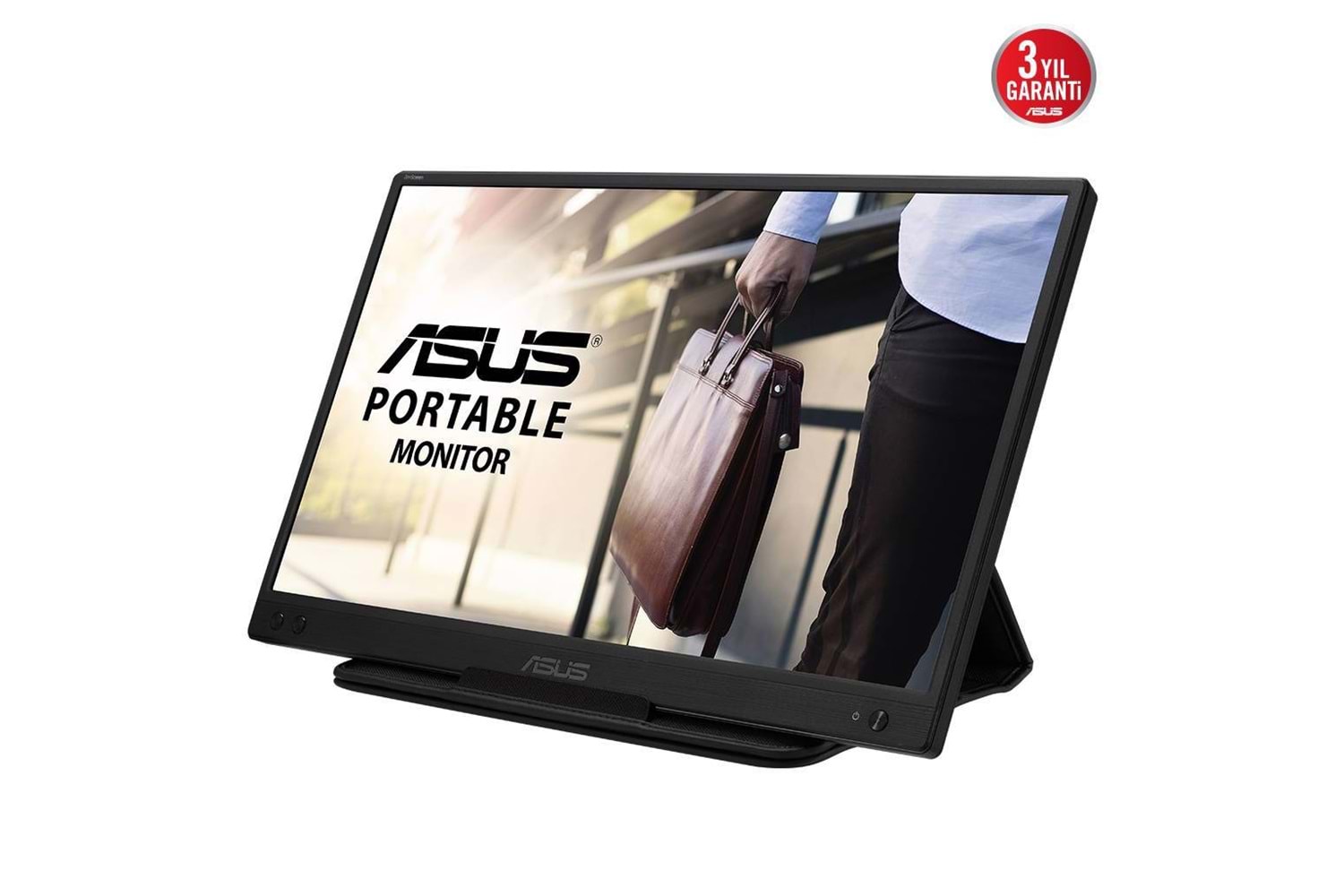 ASUS ZenScreen MB166C 15.6" 5ms, 60Hz, Full HD, USB-C, Düşük Mavi Işık, FreeSync, IPS Panel, Taşınabilir USB Monitör