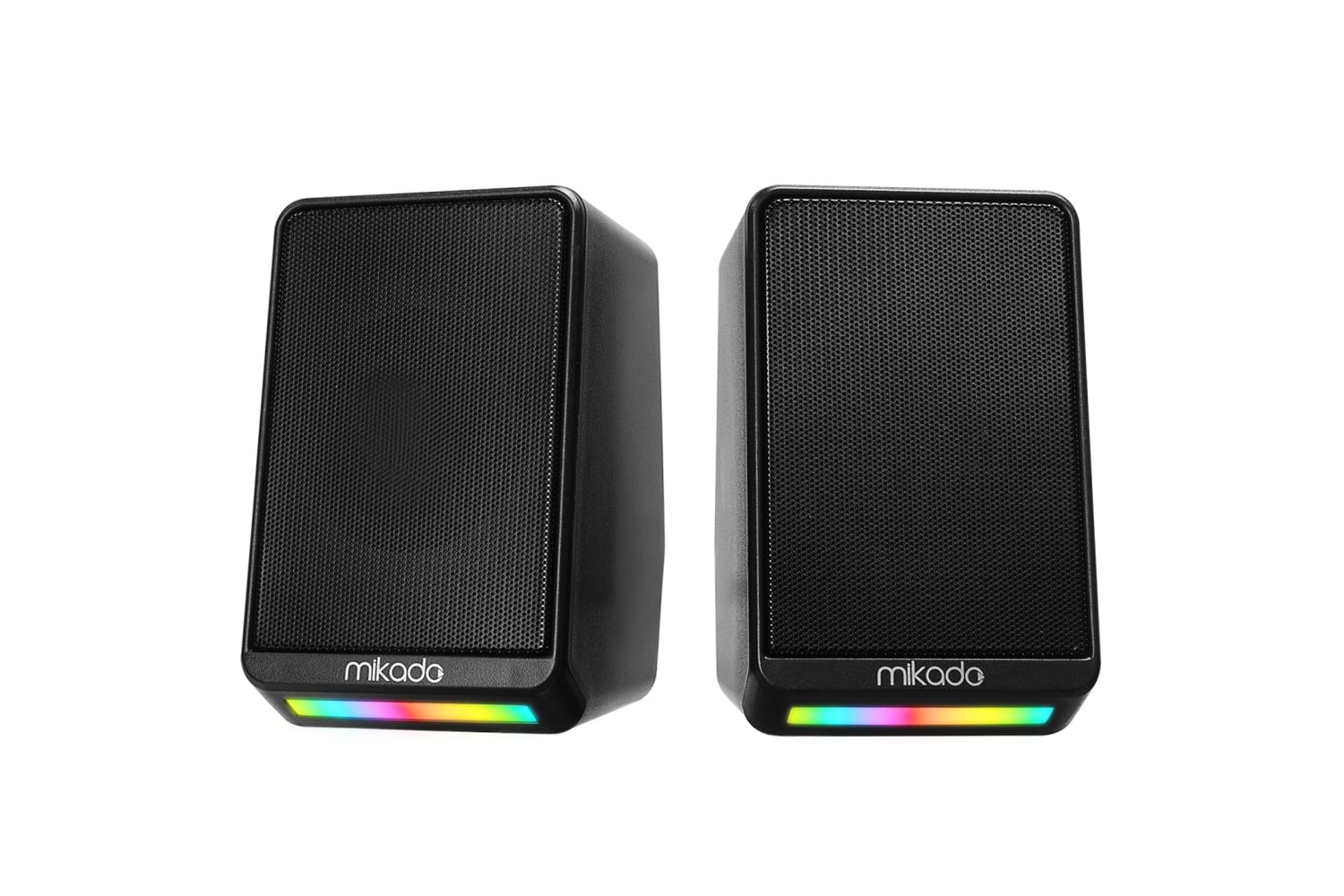MIKADO MD-178, 6W, 1+1, Masaüstü, RGB Aydınlatma, USB, Siyah Kasa, Speaker