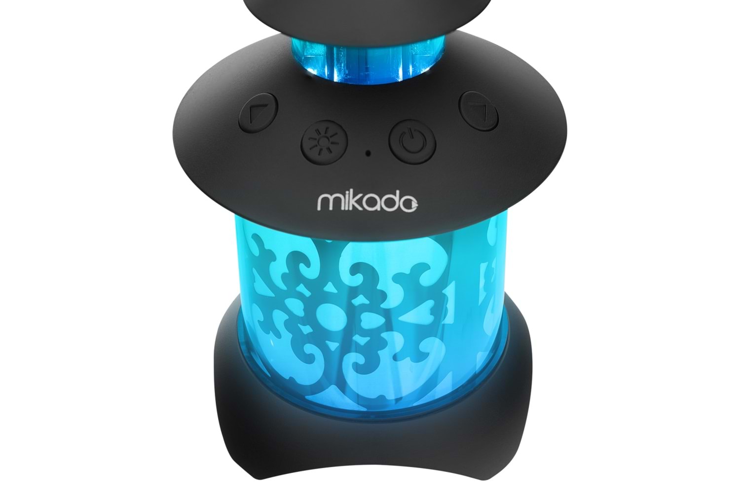 MIKADO MD-20BT, 5W, Masaüstü, Gece Lambası LED Işıklı, 1200mAh, Bluetooth Speaker (Siyah)