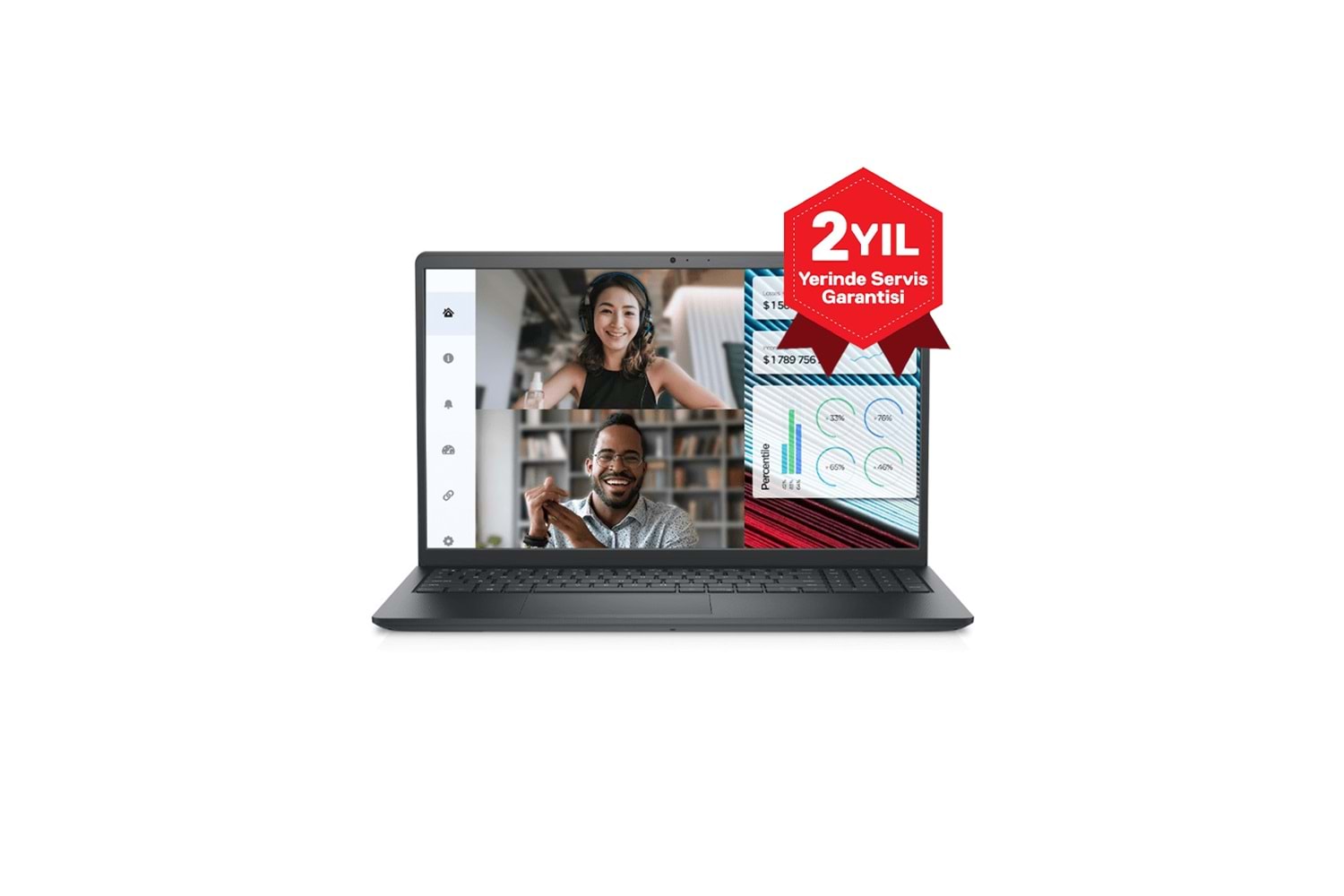 DELL Vostro 3520, N3002PVNB3520U, i5-1235U, 15,6" FHD, 8Gb Ram, 512Gb SSD, Paylaşımlı Ekran Kartı, Free Dos Notebook (6360095)