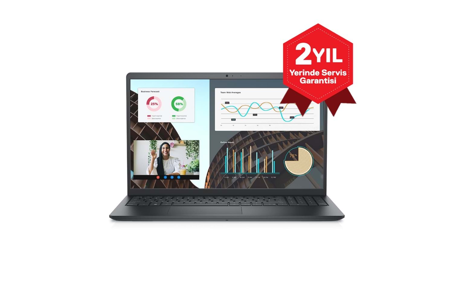 DELL Vostro 3530, N3404PVNB3530, i5-1334U, 15,6" FHD, 16Gb Ram, 512Gb SSD, Paylaşımlı Ekran Kartı, Free Dos Notebook (6292493)