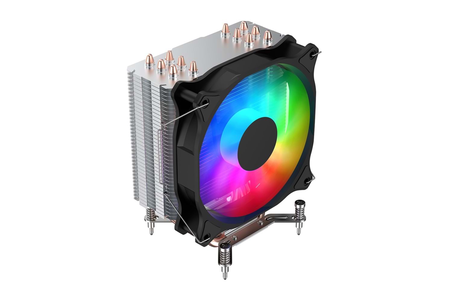 FSP NC5, ARGB, 120mm, CPU, Kule Tipi Hava Soğutma, Sessiz Çalışma, Doğrudan Temas Tasarımlı 6 adet Bakır Isı Borusu, (AMD AM4-AM5 ve INTEL Tüm işlemciler ile uyumlu)