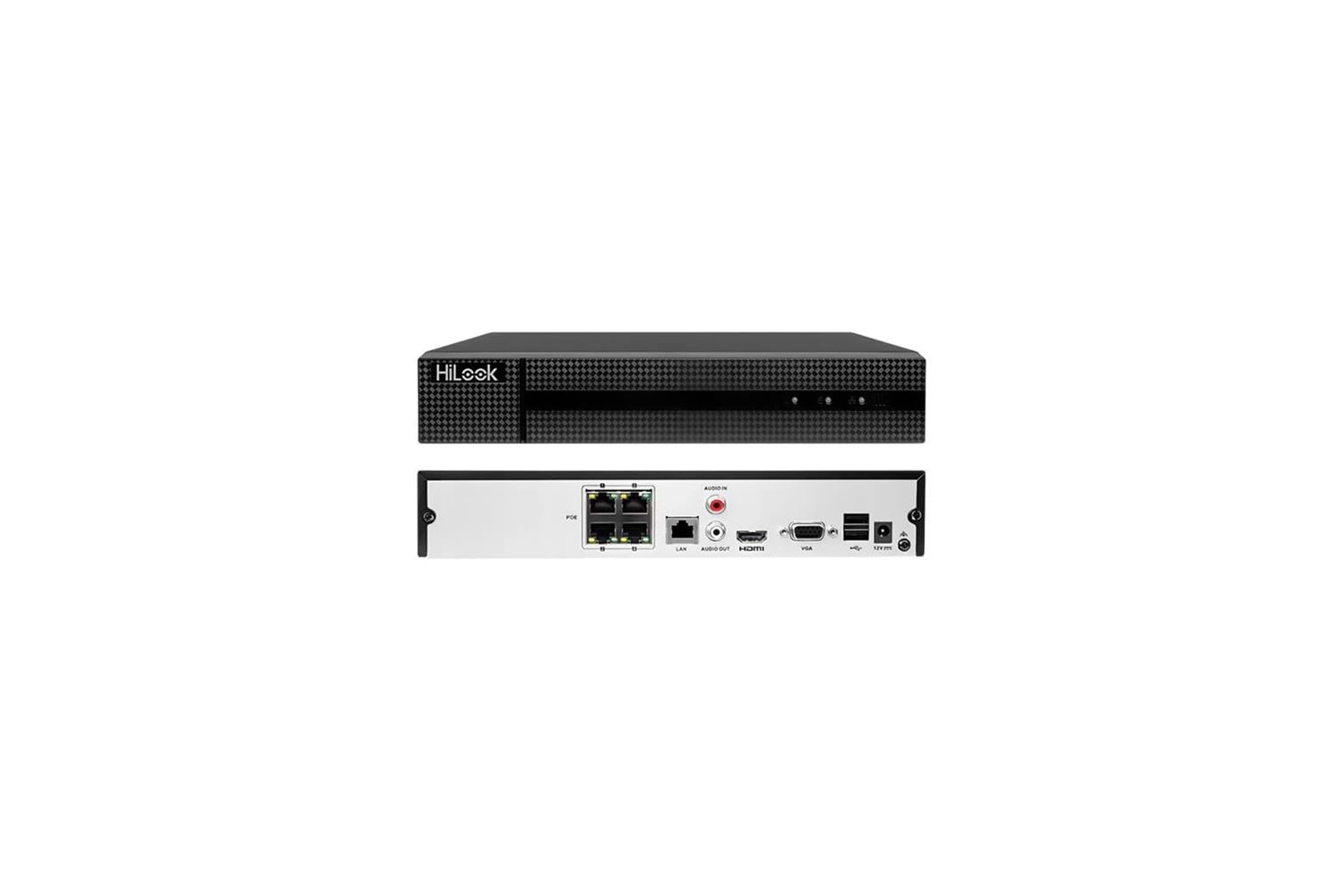 HILOOK NVR-104MH-C/4P, 4Kanal PoE, 8Mpix, H265+, 1 HDD Desteği, 1080P Kayıt, 80Mbps Bant Genişliği, NVR