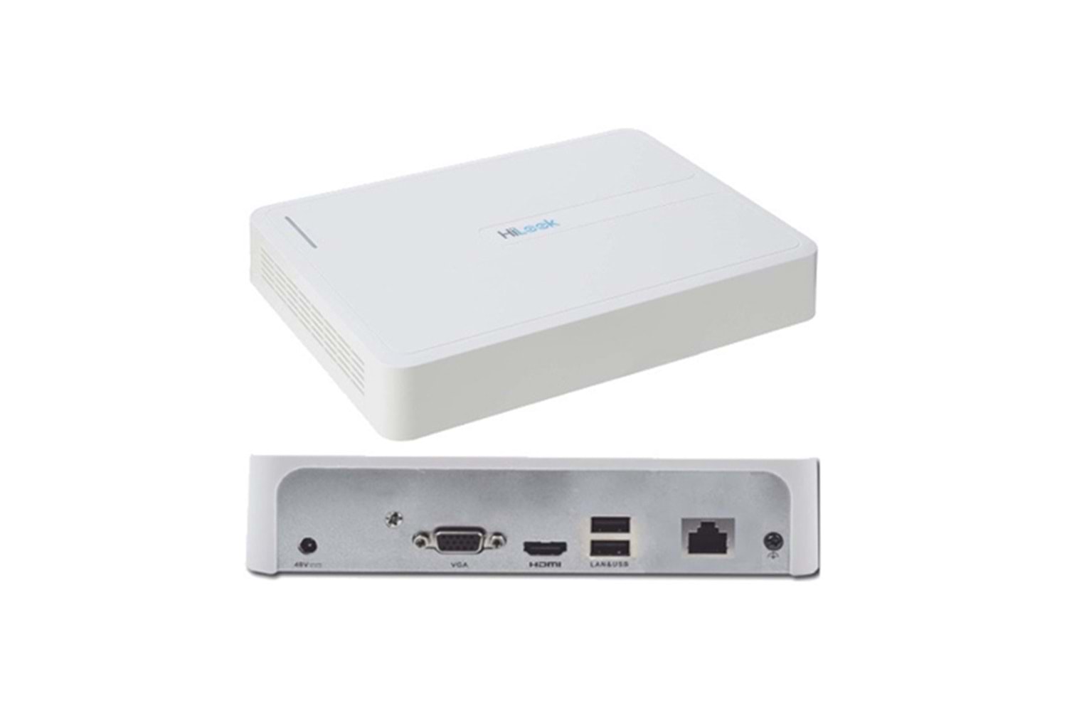 HILOOK NVR-108H-D, 8Kanal, 4Mpix, H265+, 1 HDD Desteği, 1080P Kayıt, 60Mbps Bant Genişliği, NVR