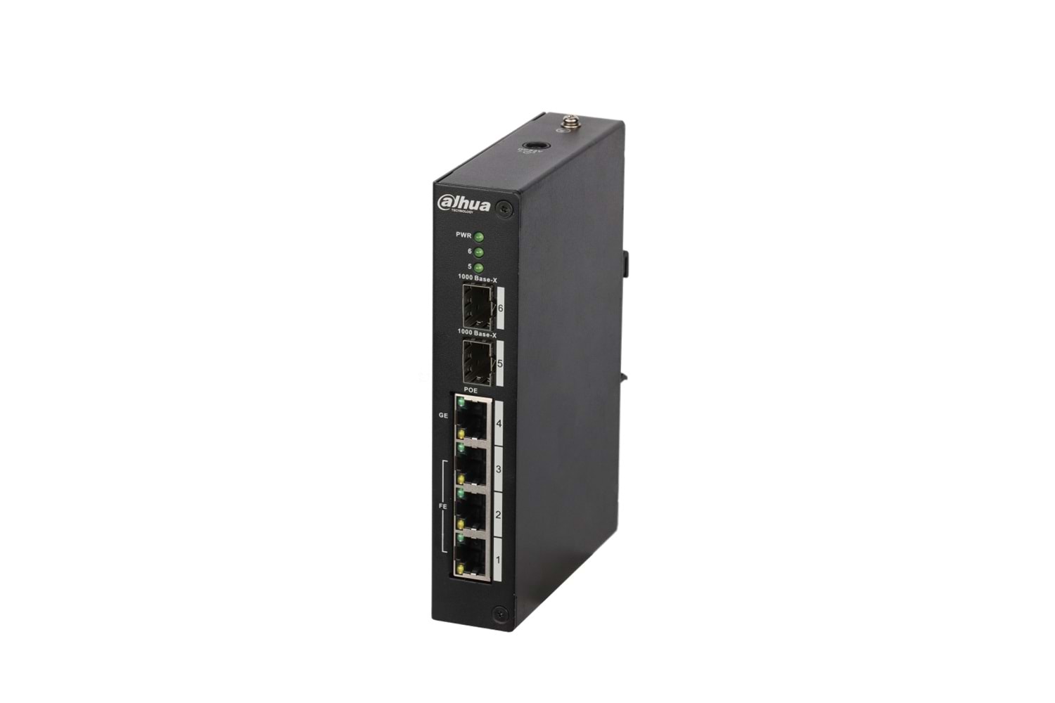 DAHUA PFS3206-4P-96, 3 Port, Megabit, Poe 30W, 1 Port Gigabit PoE 60W, 2 Port Gigabit SFP, Endüstriyel, Yönetilemez, Masaüstü Switch