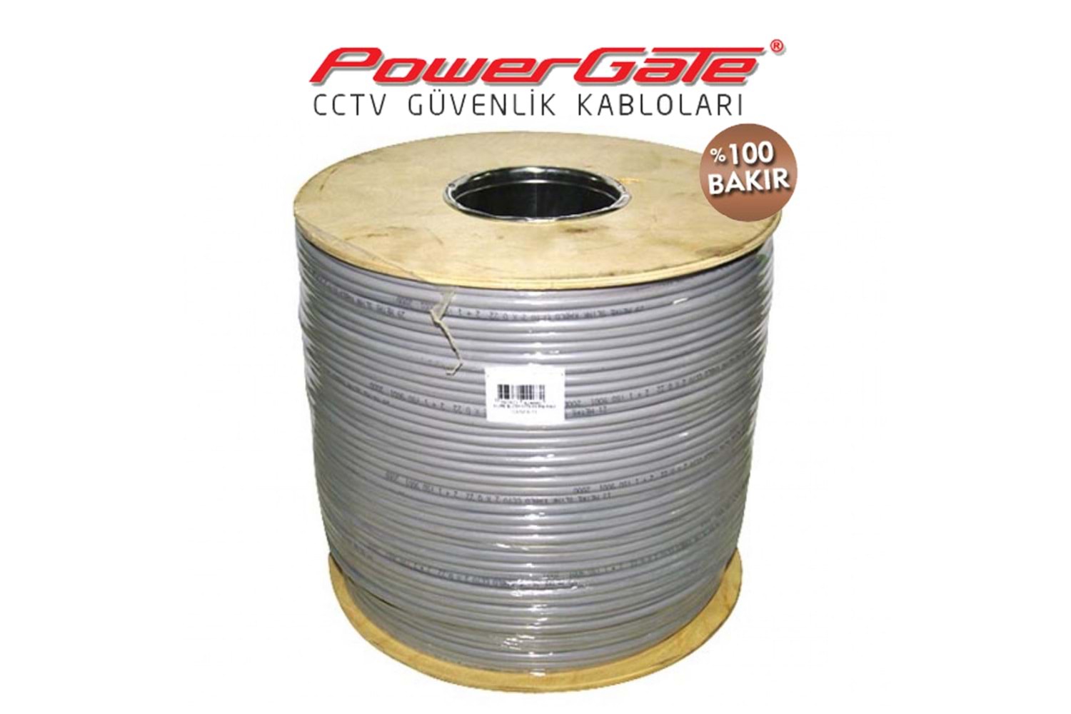 PowerGate PRO 500mt, 2+1 (2x0,50+0,33) %100Bakır, CCTV Güvenlik Kablosu