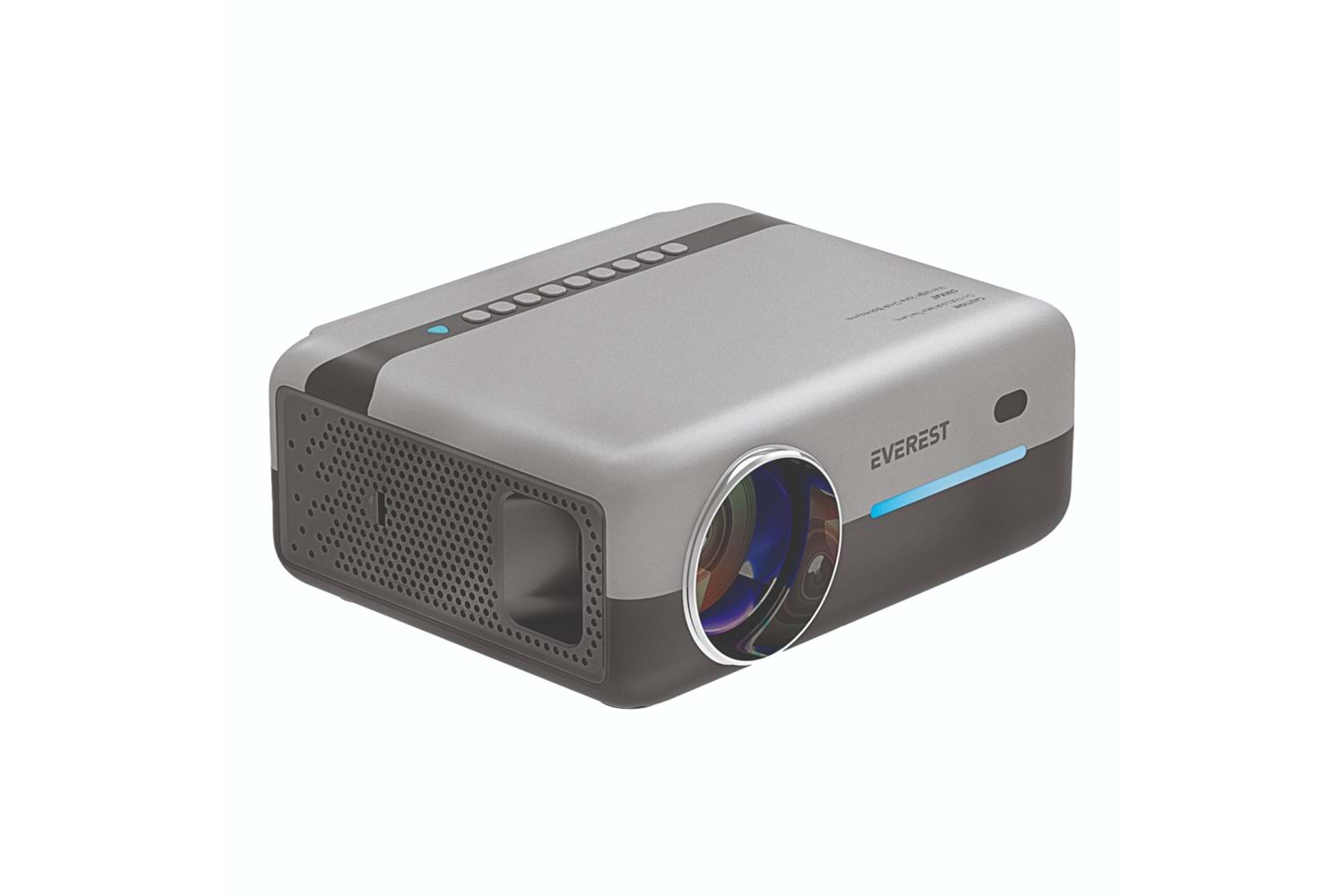 EVEREST PJ03, 300 LED Lümen, 1920X1080, 2xHDMI, 1xUSB, TF Soket, WiFi, Bluetooth, 30.000 Saat Led Ömrü, 3W Speaker, Android 9.0, FULL HD Projeksiyon Cihazı