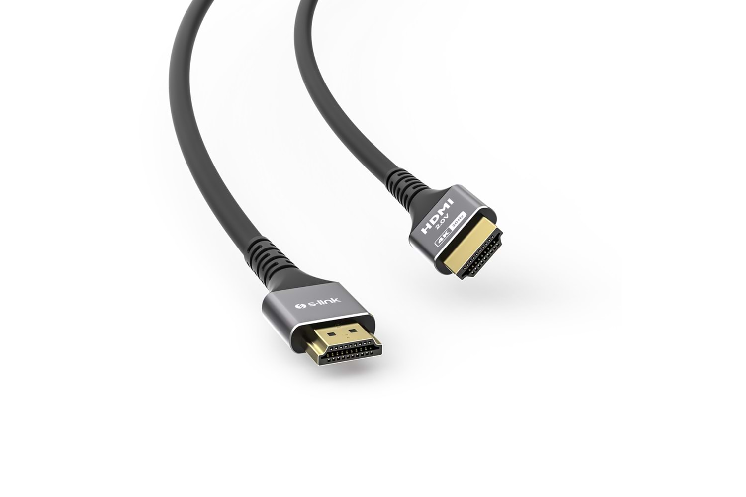 S-LINK SLX-HD4K10, 4K UHD, HDMI v2.0, 10mt. 30Hz. Metal Uçlu, Kablo