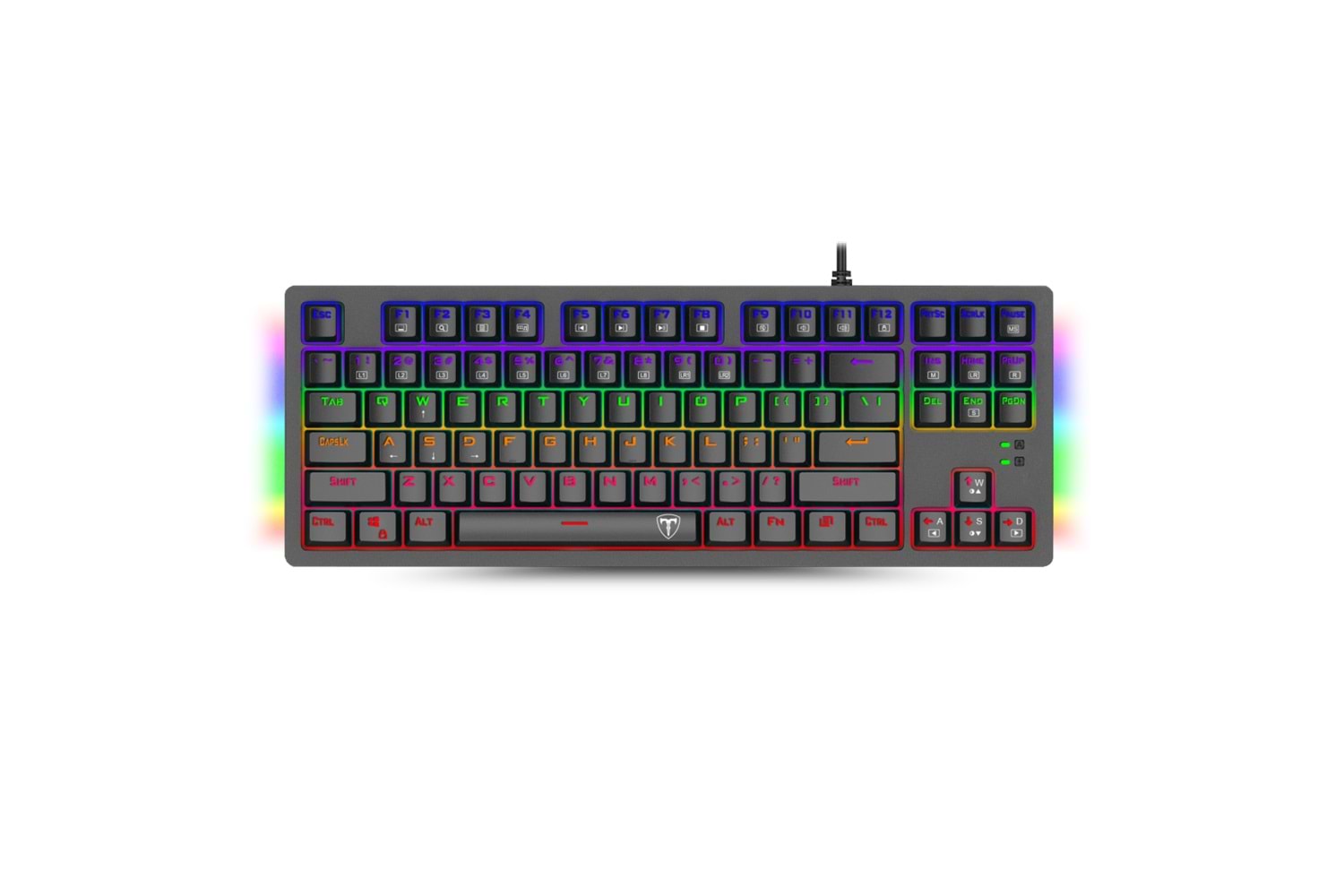 T-DAGGER BALI, T-TGK311, USB Kablolu, Türkçe Q, Rainbow RGB, Mechanical, Blue Switch, Gaming Klavye (Powered By REDRAGON)