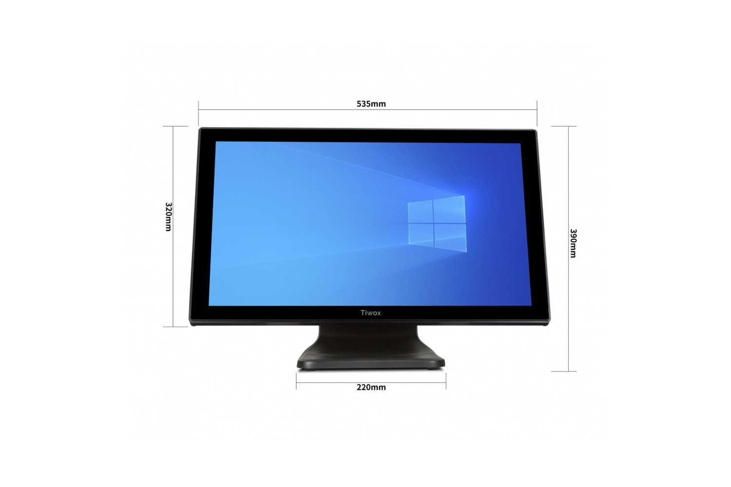 Tiwox TP-3150, Intel i5 5.Nesil, 21.5" Ekran, 8GB Ram, 128GB SSD, Endüstriyel, Dokunmatik Pos PC