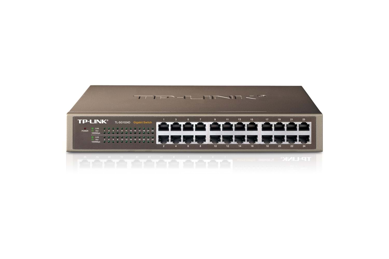 TP-LINK TL-SG1024D, 24 Port, GigaBit, Yönetilemez, Metal Kasa, Rackmount Switch