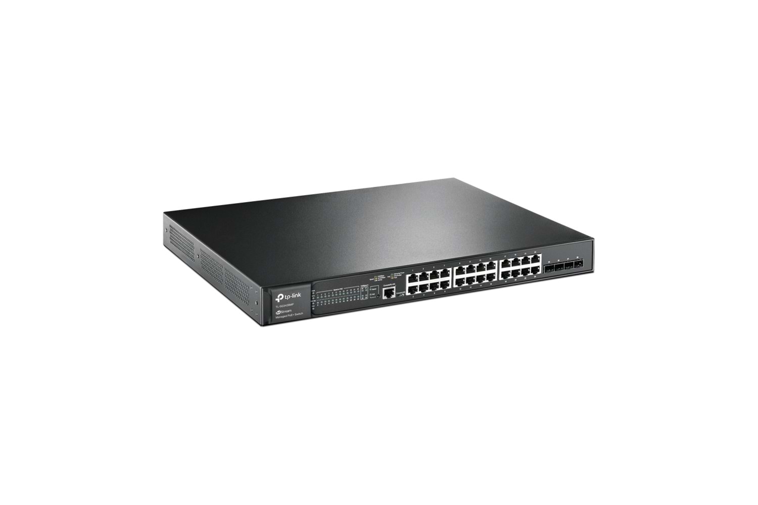 OMADA SG3428MP, 28 Port GigaBit, 24 Port PoE+, 384W, 4Port GigaBit SFP, L2+ Yönetilebilir, Rackmount Metal Kasa Switch