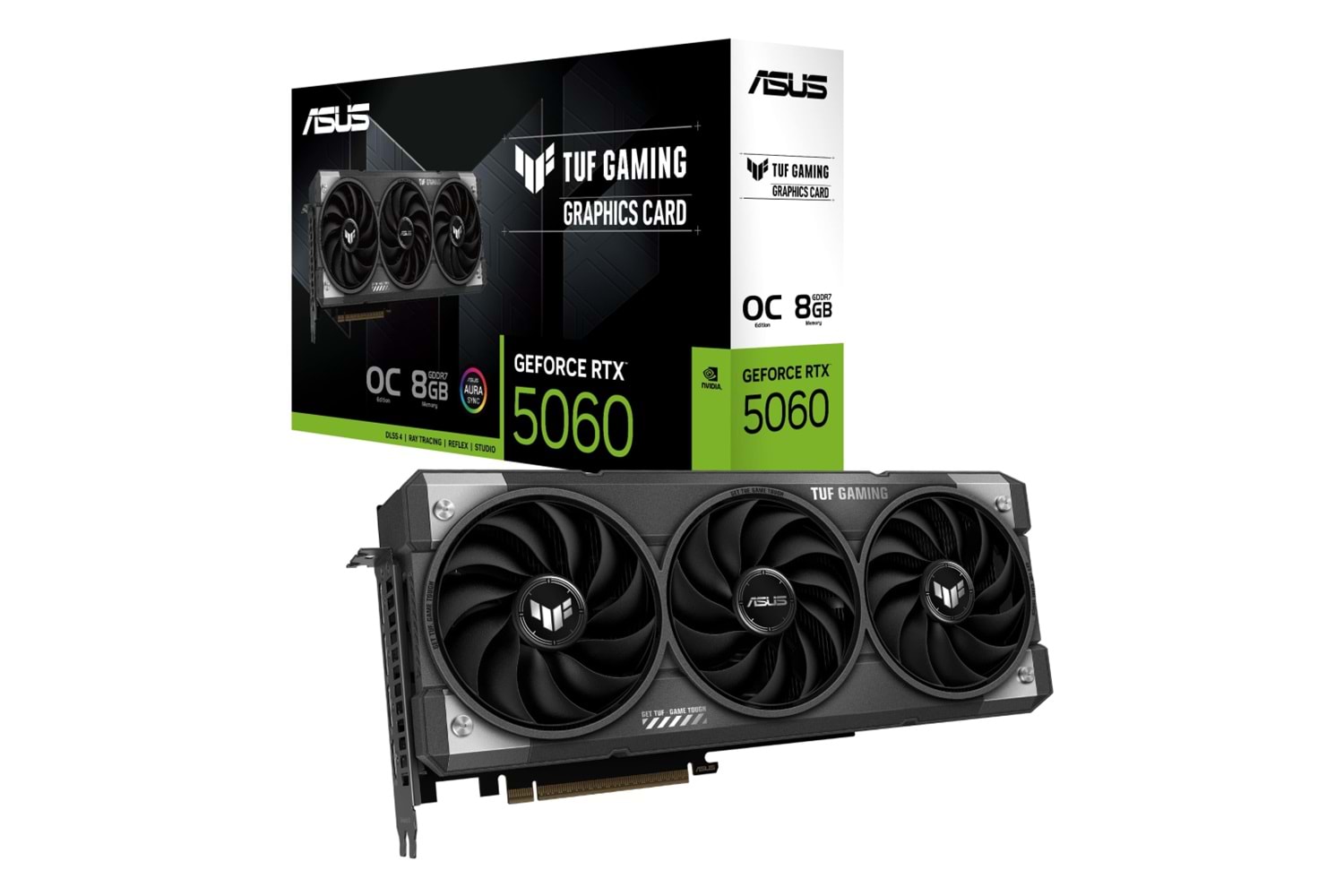 ASUS TUF-RTX5060-O8G-GAMING, 8Gb, 128Bit, GDDR7, 1xHDMI, 3xDP GAMING Ekran Kartı