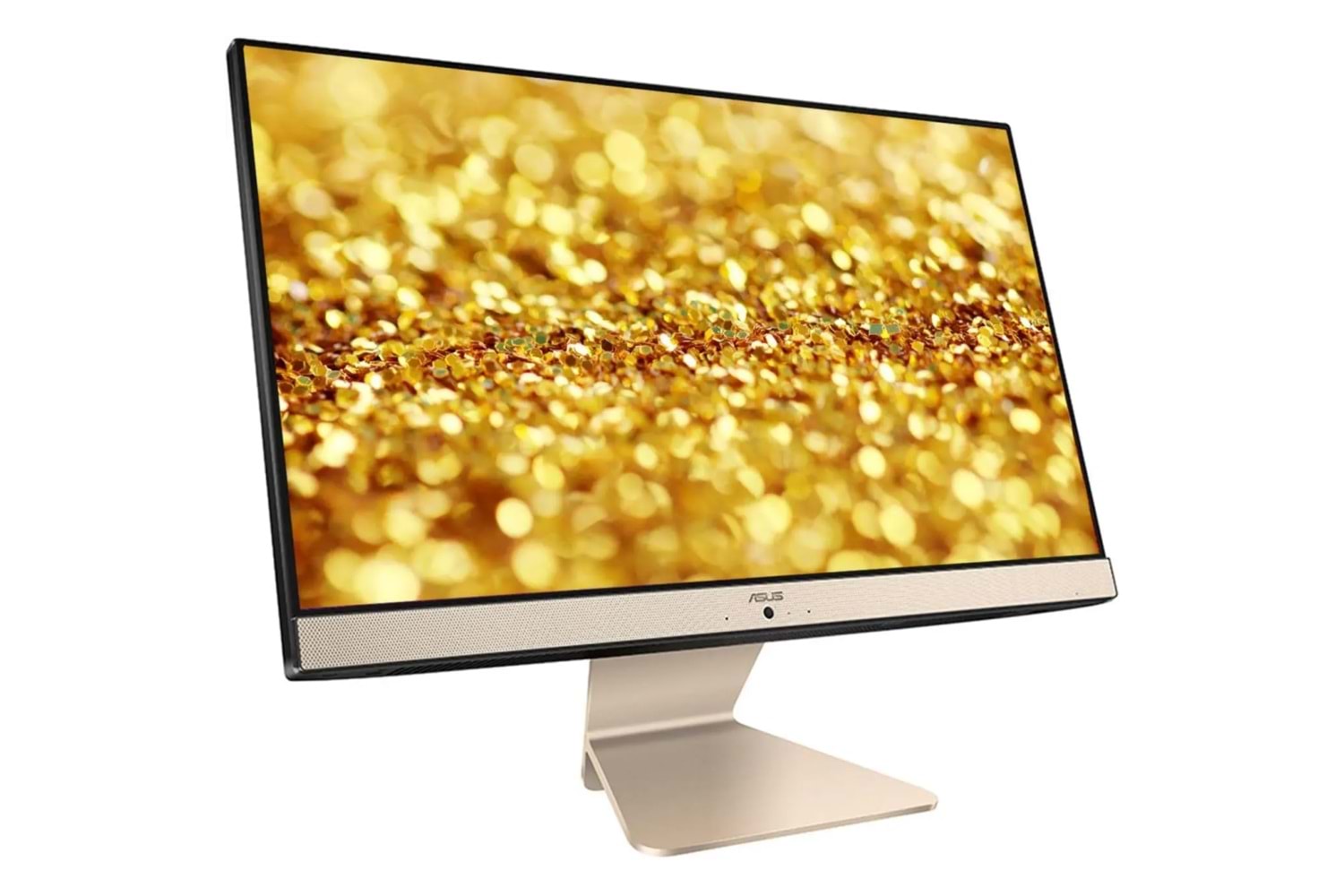 ASUS V222FAK-BA025M, i5-10210U, 21,5" FHD Ekran, 8Gb DDR4 Ram, 256Gb SSD, Wi-Fi 5, Type-A, Paylaşımlı Ekran Kartı, Free Dos, All In One PC, (Gold/Siyah)