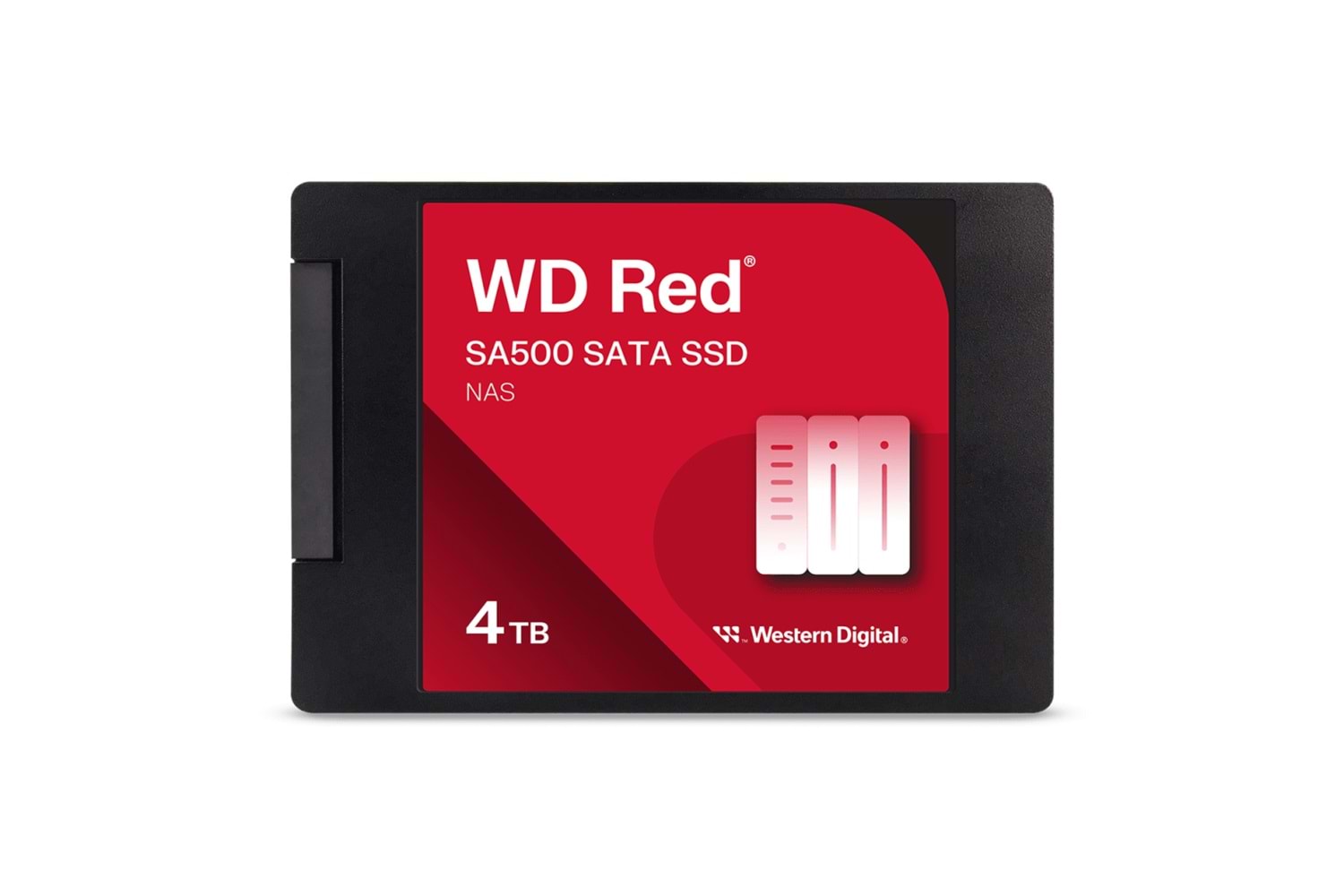 WD Red SA500, WDS400T2R0A, 4TB, 560/530, SERVER ve NAS için Enterprise, 2,5" SATA, SSD