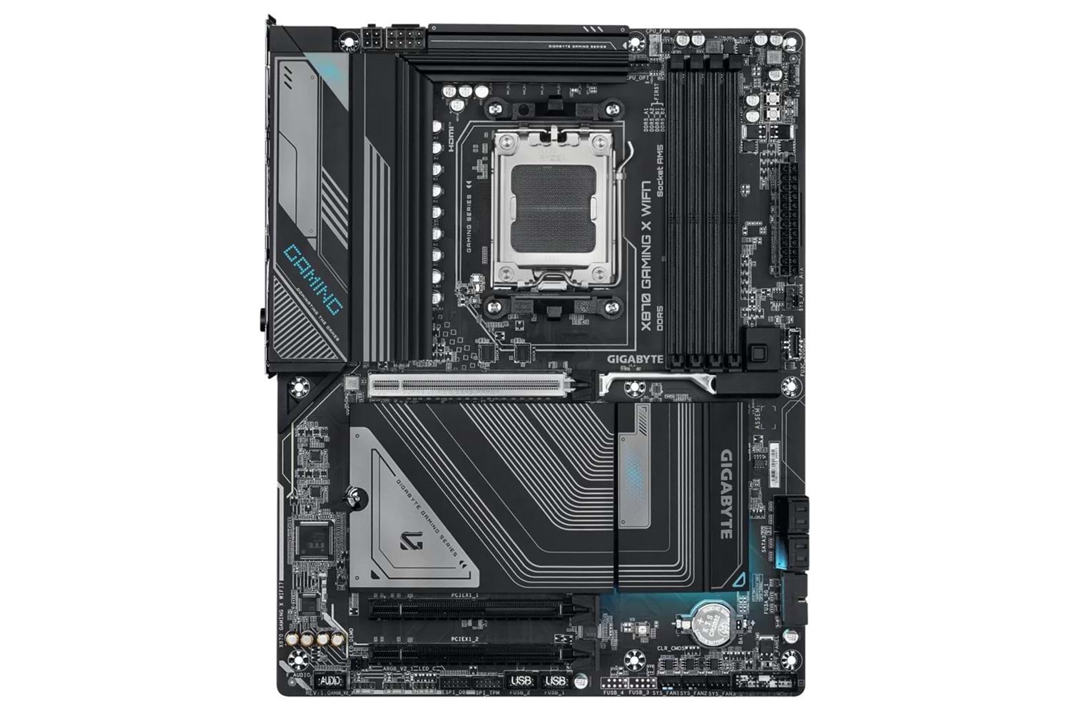 GIGABYTE X870 GAMING X WIFI7 G10, 4xDDR5, 3xM.2, DP, HDMI, Type-C, Wi-Fi 7E, Bluetooth 5.4, AM5 Soket GAMING Anakart