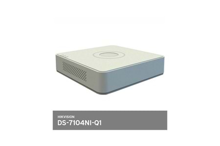 HIKVISION DS-7104NI-Q1, 4Kanal, 4Mpix, H265+, 1 HDD Desteği, 1520P Kayıt, 60Mbps Bant Genişliği, NVR