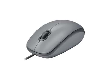 LOGITECH 910-006760, M110 Gri, USB Kablolu, 1000dpi, Optik, 3 Tuşlu, Sessiz Mouse