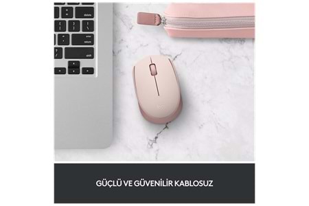 LOGITECH 910-006865, M171 Rose, USB Nano 2,4G Kablosuz, 1000dpi, Optik, 3 Tuşlu, 12ay Pil Ömrü, Mouse