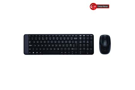Logitech MK220 (920-003163) Kablosuz Türkçe Q Klavye/Mouse Set