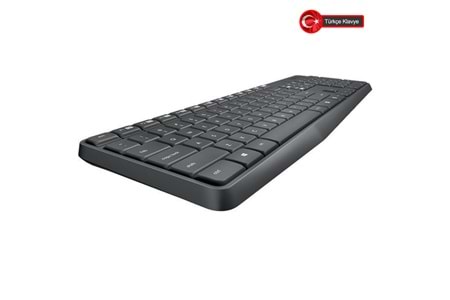 LOGITECH MK235, 920-007925, Kablosuz, Türkçe Q, Klavye Mouse Set