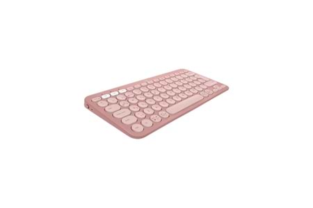 LOGITECH K380S, Pebble Keys 2, Rose, 920-011861, Bluetooth, Türkçe, Q, Multimedya, Mini Klavye