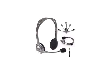 LOGITECH H110, 981-000271, 3,5mm Jac, Çağrı Merkezi, Ofis, Toplantı, Konuşmacı Tipi, Microfonlu Kulaklık