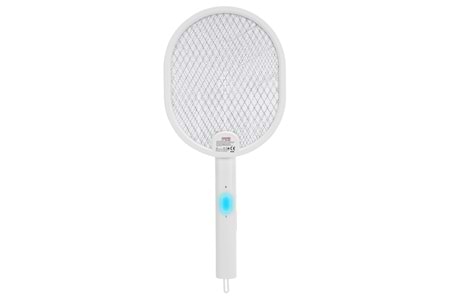 ASONIC AS-A26, Beyaz, 3000V, Raket Tipi, UV Mor Işıklı, 1200mAh, Bataryalı, Şarj Edilebilir, Katlanabilir, Sinek Öldürücü