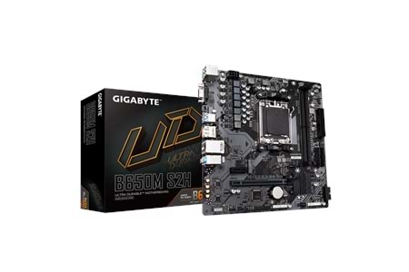 GIGABYTE B650M S2H, rev.1.0, 2xDDR5, M.2, DP, HDMI, VGA, AM5 Soket GAMING Anakart
