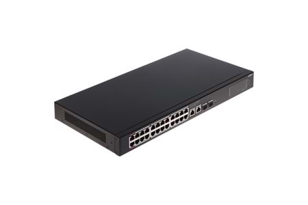 DAHUA CS4228-24GT-240, 24Port, Gigabit, PoE 240W, 2 Port Uplink, 2 Port SFP Gigabit Combo, Cloud Yönetilebilir, Switch