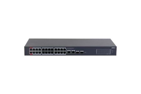 DAHUA CS4228-24GT-375, 24Port, Gigabit, PoE 375W, 2 Port Uplink, 2 Port SFP Gigabit Combo, Cloud Yönetilebilir, Switch
