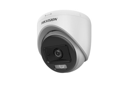 HIKVISION DS-2CE70DF0T-LPFS, 2Mpix, 2.8mm Lens, 20Mt Gece Görüşü, ColorVu, Dual-Light, Dahili Mikrofon, Dome Kamera